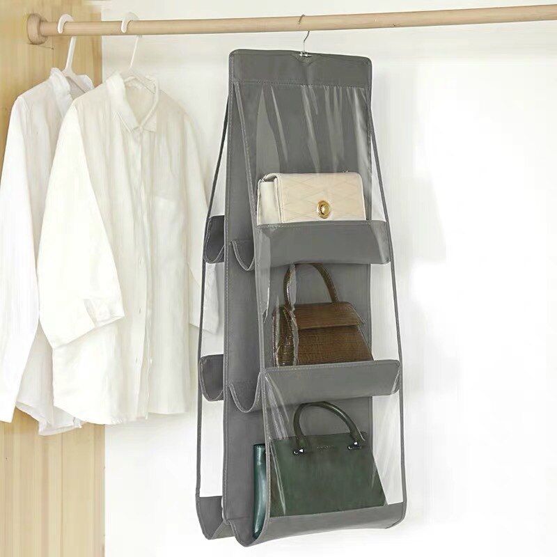 Hanging Handbag Organizer (6 Pockets)
