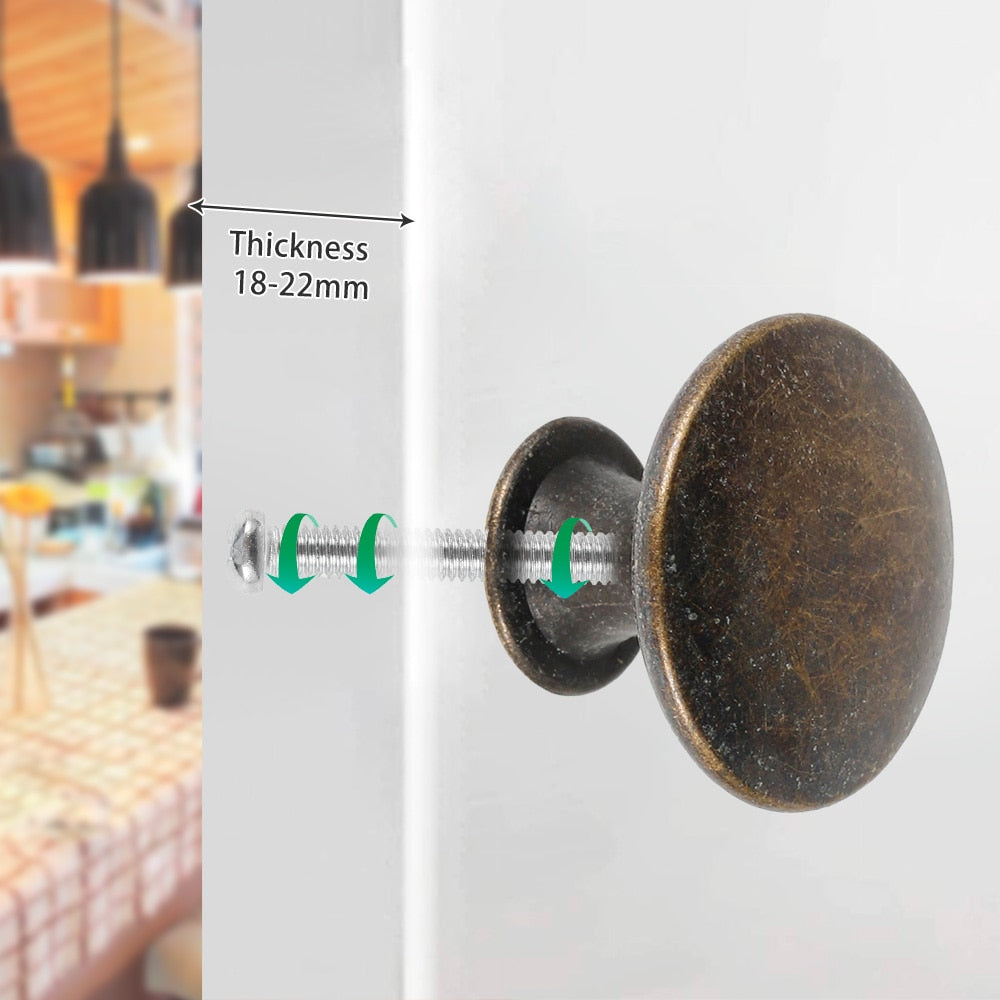 Vintage Bronze Cabinet Knobs (12 count)