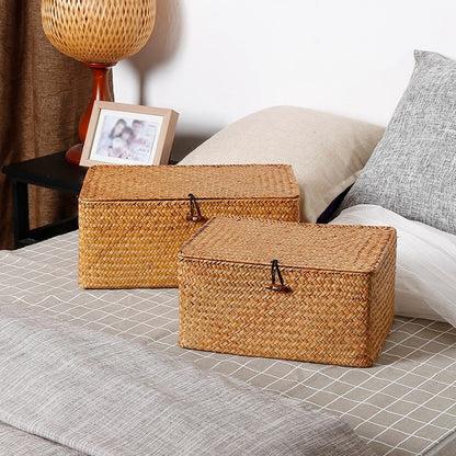Handmade Woven Box with Lid (3 Sizes)