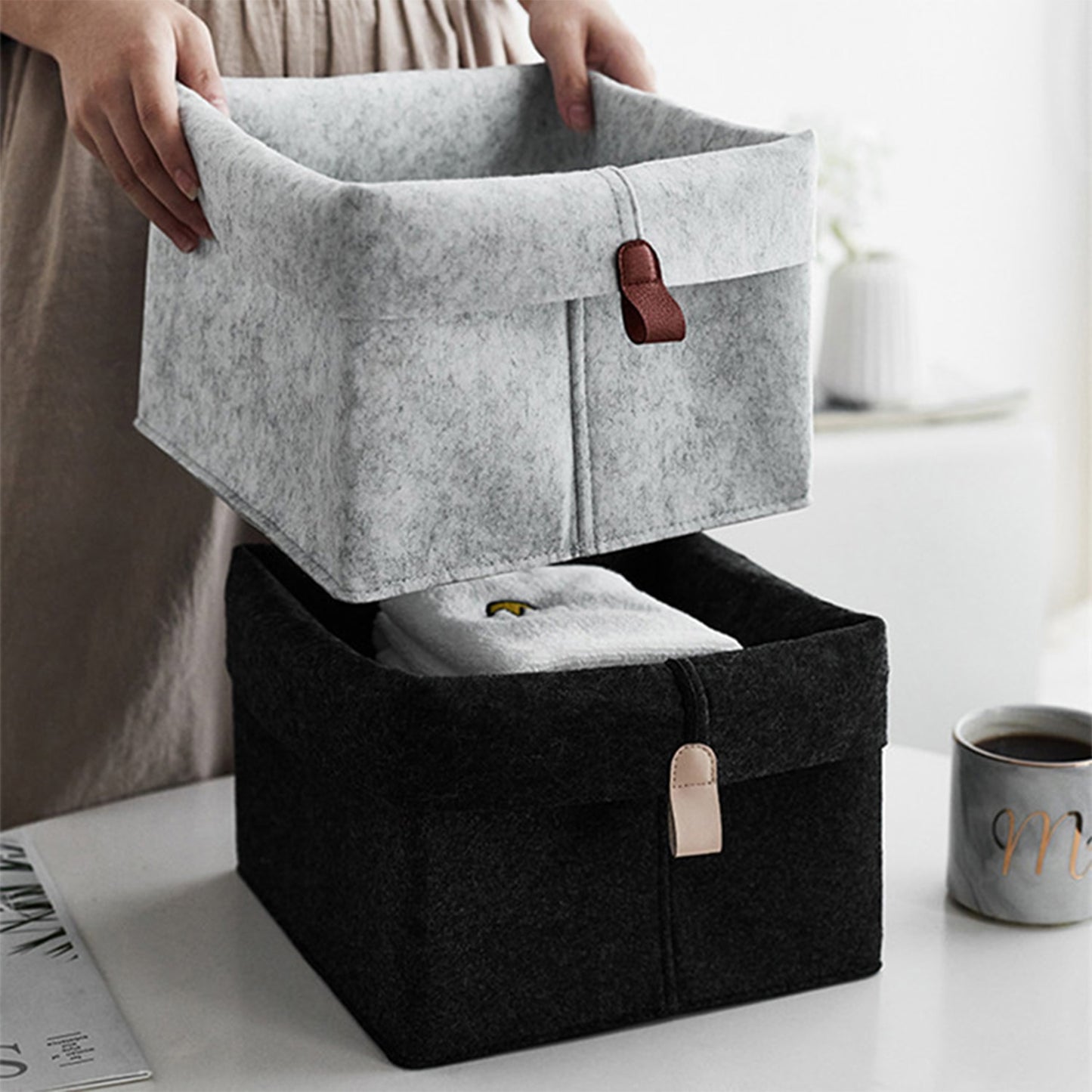 Nordic Felt Storage Basket